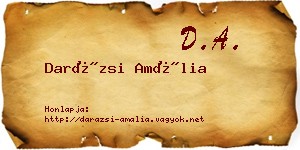 Darázsi Amália névjegykártya